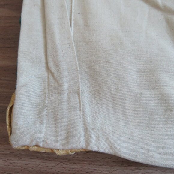 PIER 1 IMPORTS Cotton Silk Applique Patchwork Circle Decor Throw Pillow Sham - Picture 12 of 14